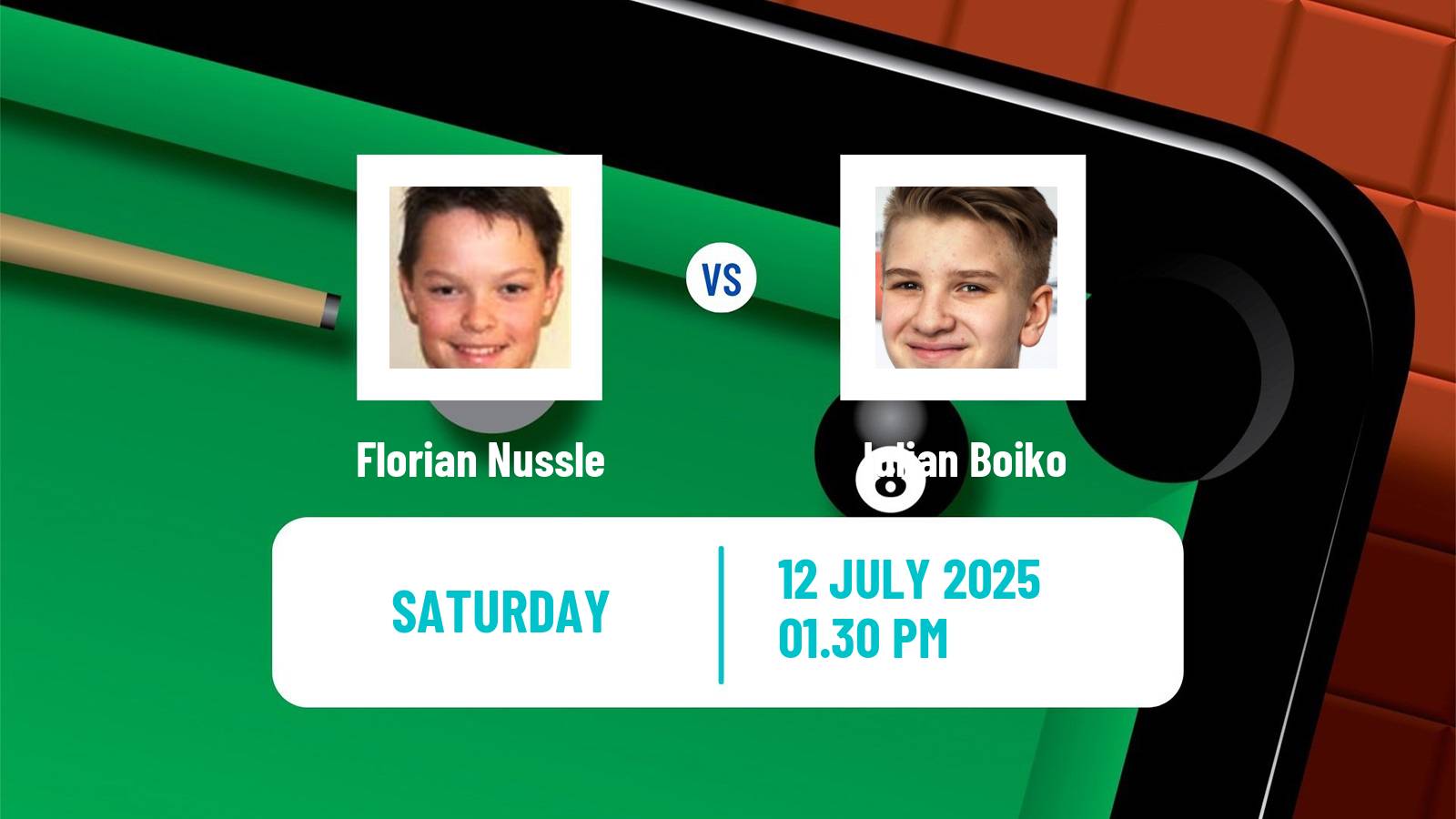 Snooker Championship League Florian Nussle - Iulian Boiko