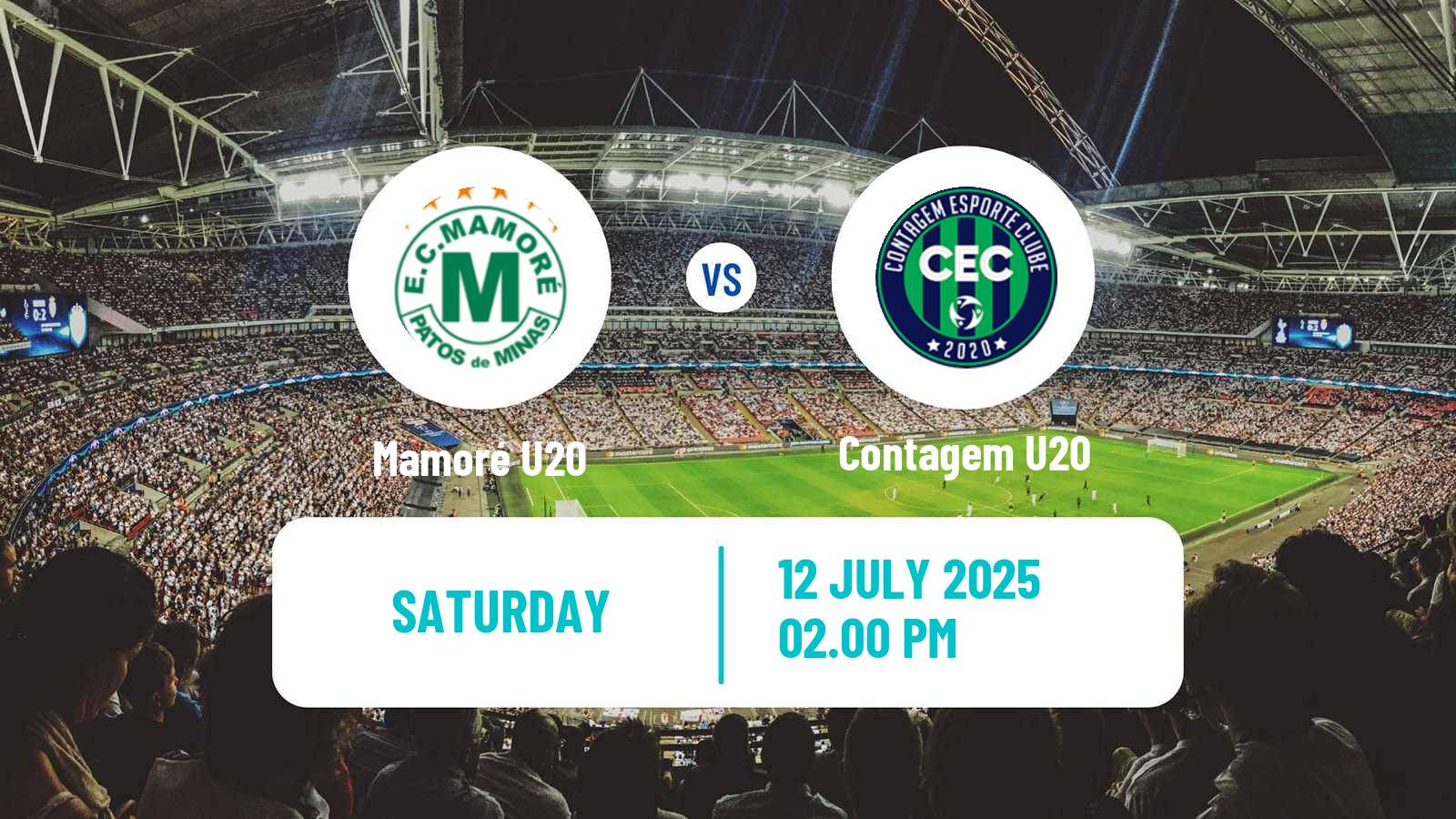 Football Brazilian Mineiro U20 Mamoré U20 - Contagem U20
