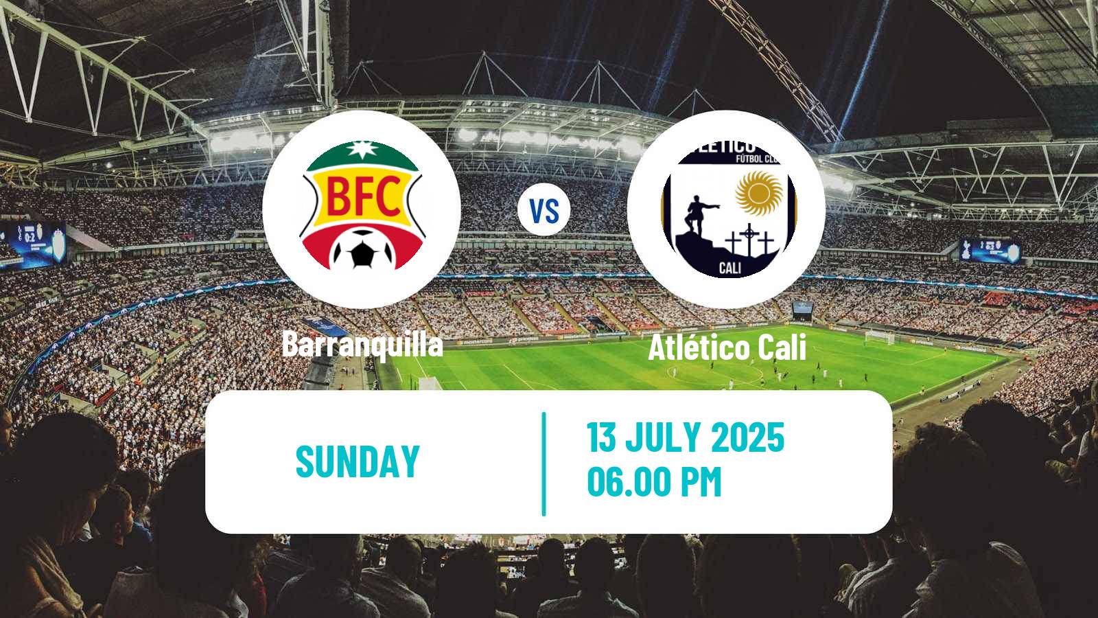Soccer Colombian Primera B Barranquilla - Atlético Cali