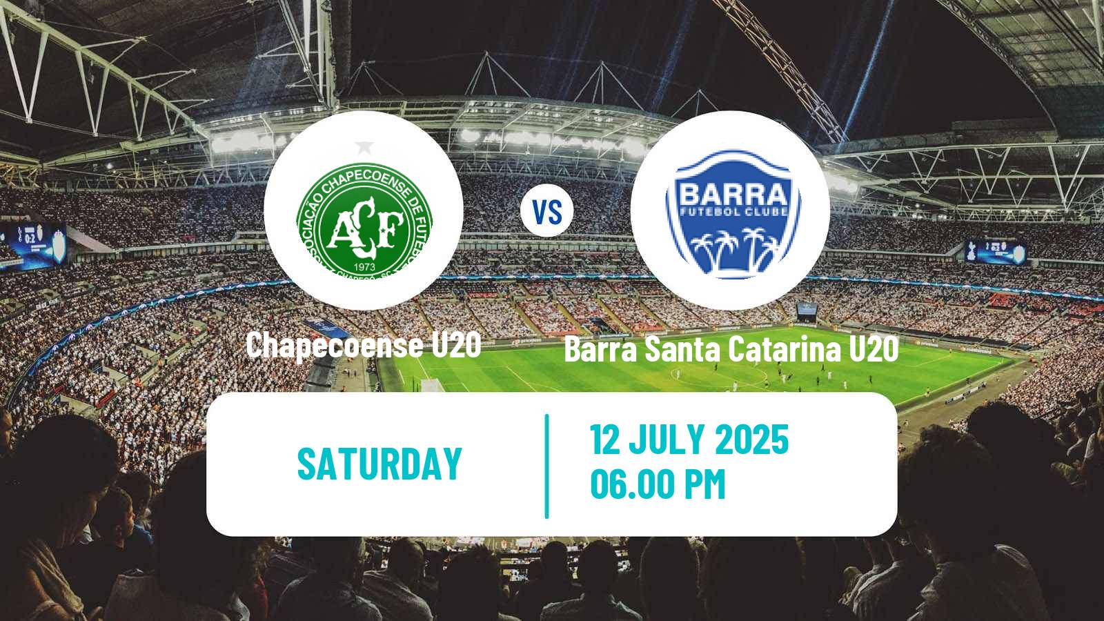 Football Brazilian Catarinense U20 Chapecoense U20 - Barra Santa Catarina U20