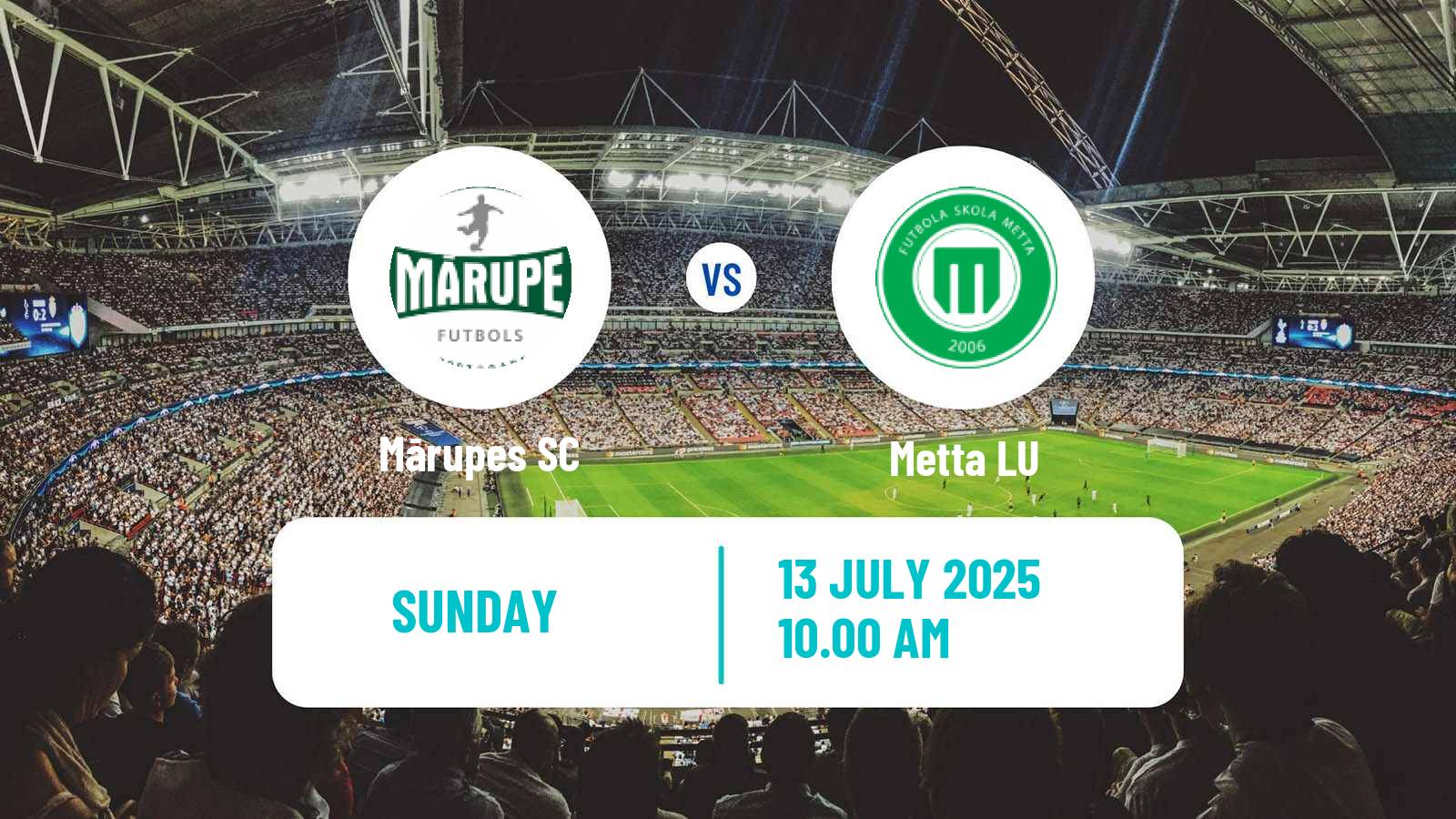 Football Latvian Cup Mārupe - Metta LU
