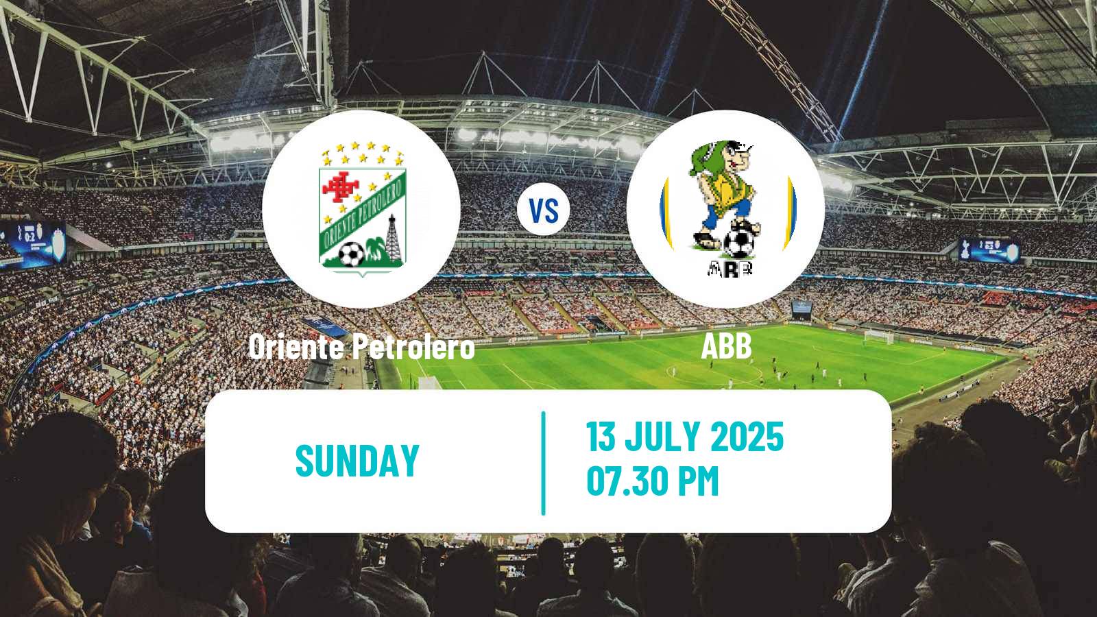 Soccer Bolivian Division Profesional Oriente Petrolero - ABB
