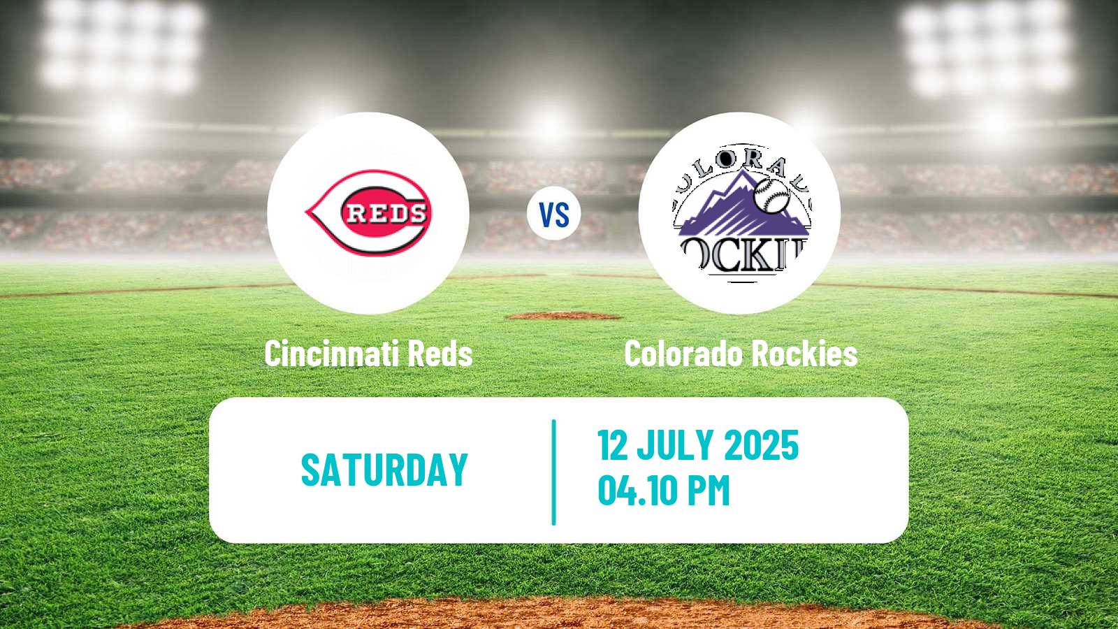 Baseball MLB Cincinnati Reds - Colorado Rockies