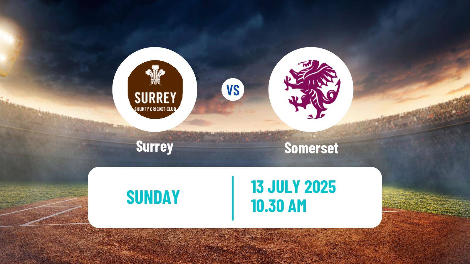 Cricket Vitality Blast Surrey - Somerset