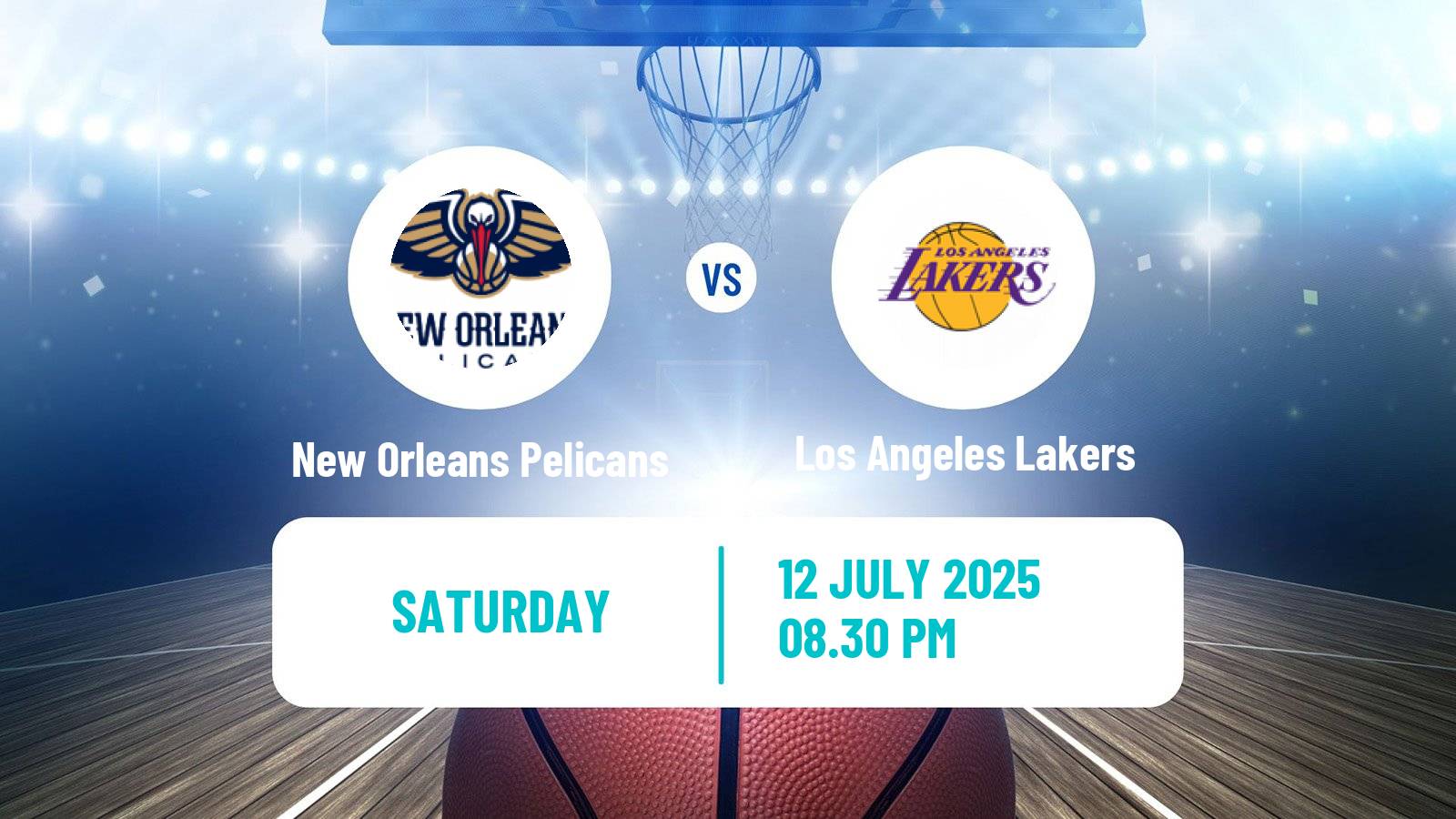 Basketball NBA Las Vegas Summer League New Orleans Pelicans - Los Angeles Lakers