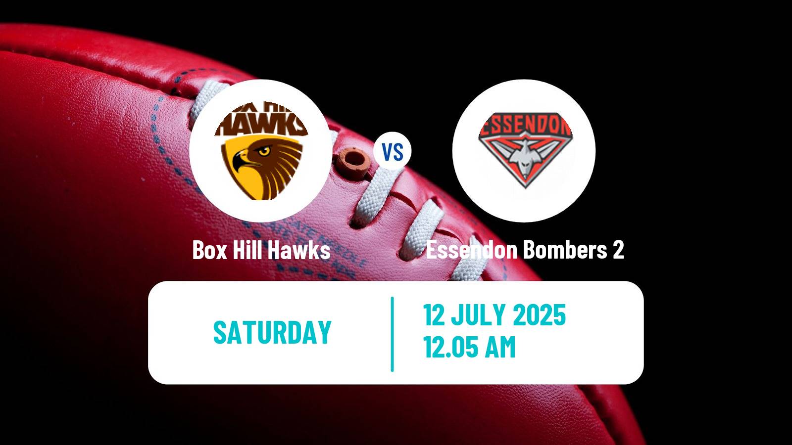 Aussie rules VFL Box Hill Hawks - Essendon Bombers 2