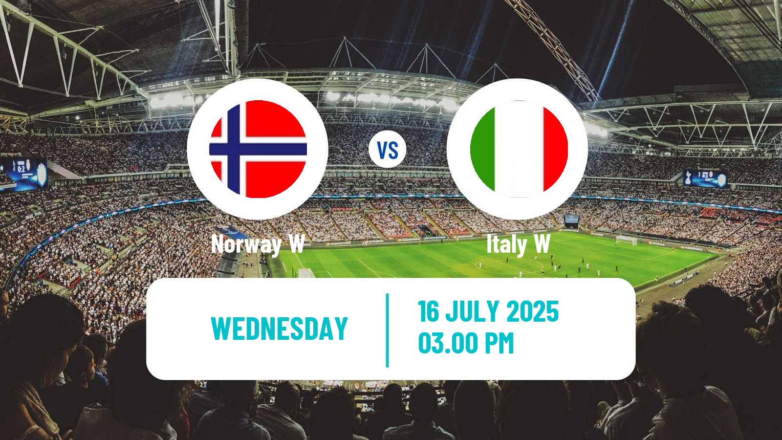 Soccer UEFA Euro Women Norway W - Italy W