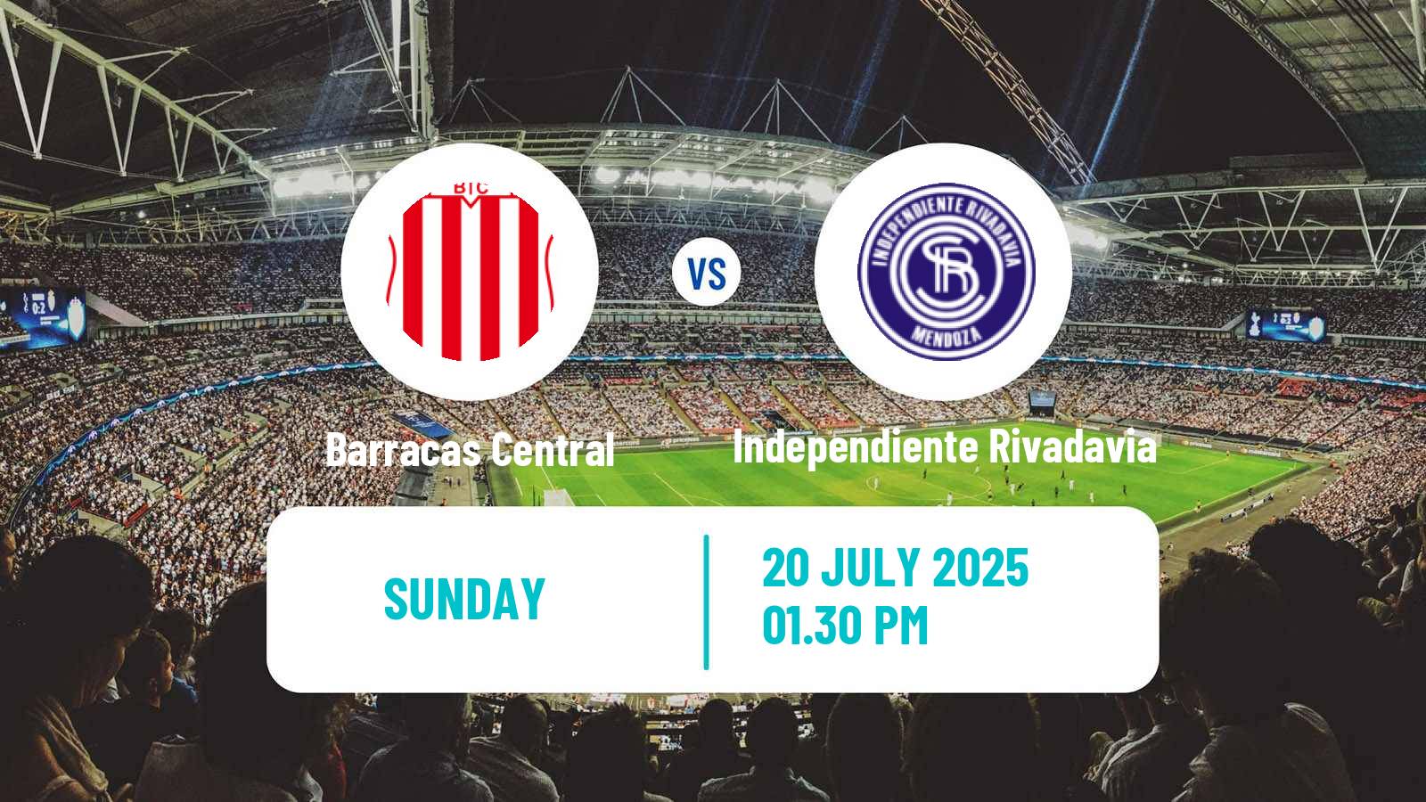 Soccer Argentinian Liga Profesional Barracas Central - Independiente Rivadavia