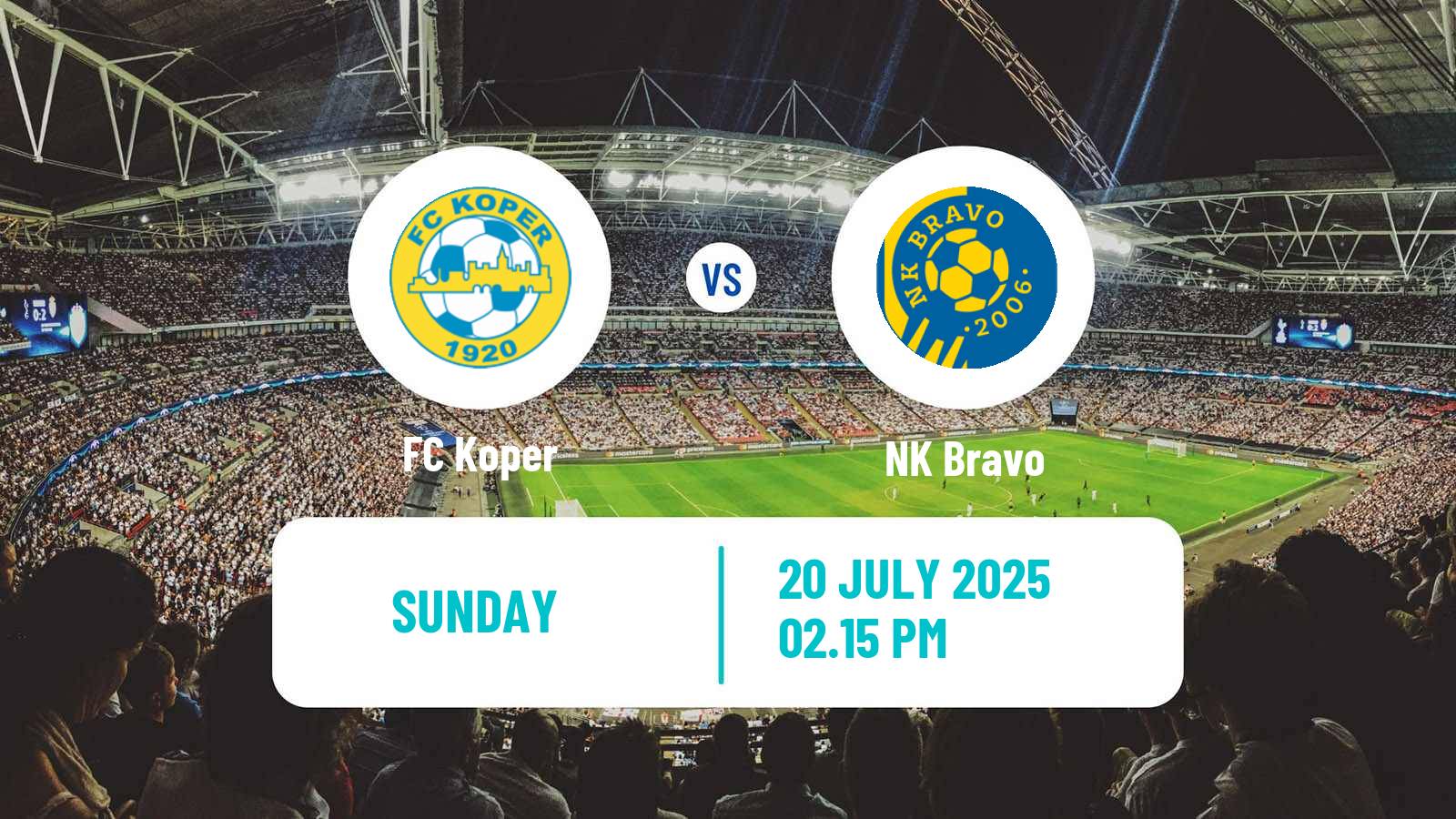 Soccer Slovenian PrvaLiga Koper - NK Bravo