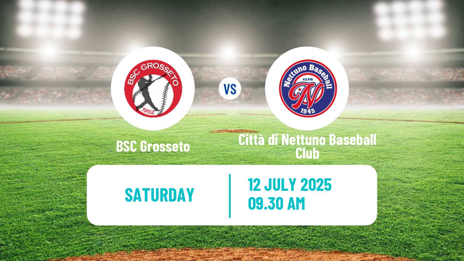 Baseball Italian Serie A1 Baseball BSC Grosseto - Città di Nettuno Baseball Club