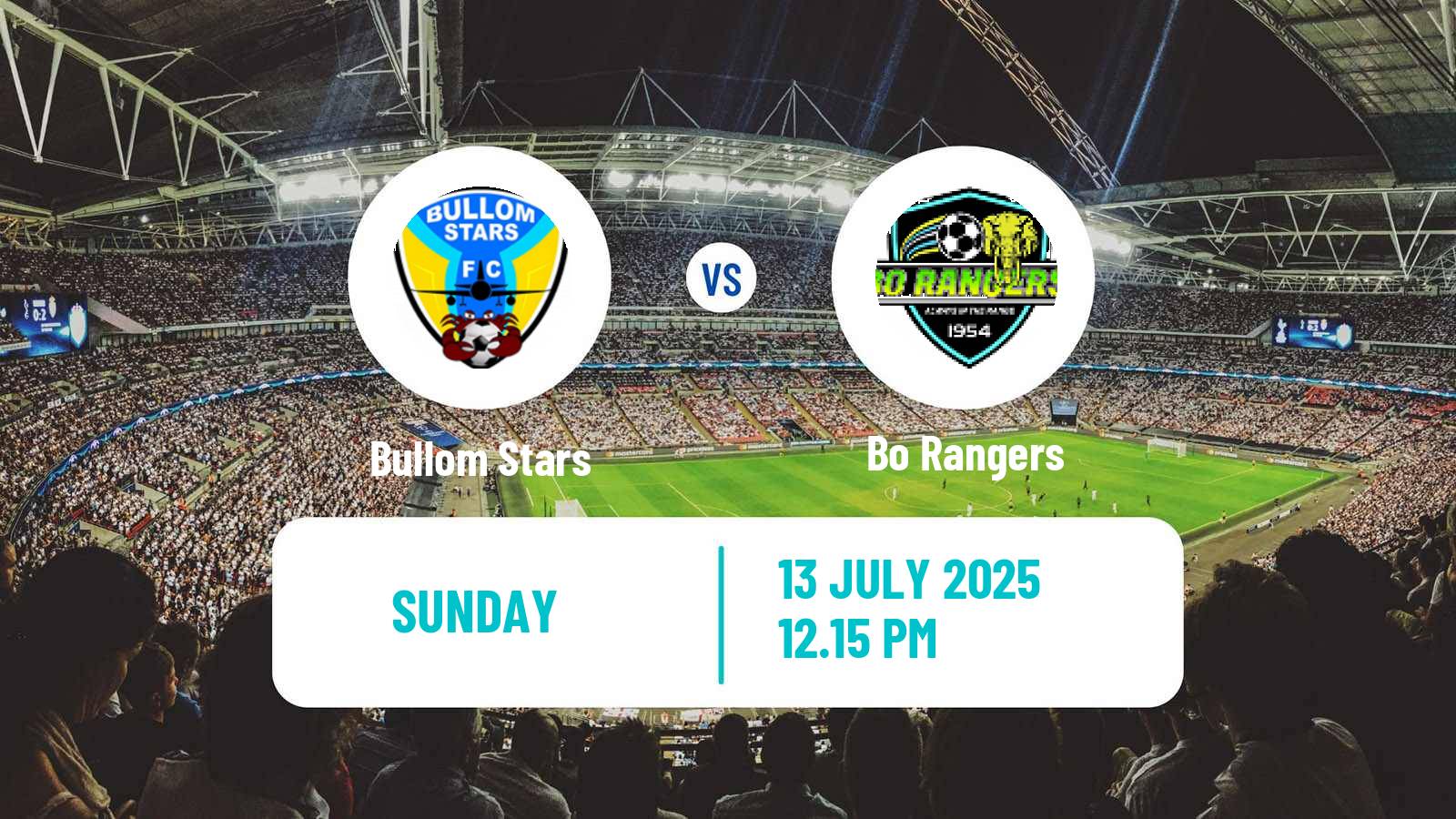 Soccer Sierra Leone Premier League Bullom Stars - Bo Rangers