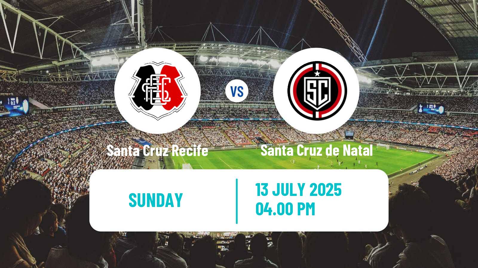 Soccer Brazilian Serie D Santa Cruz Recife - Santa Cruz de Natal