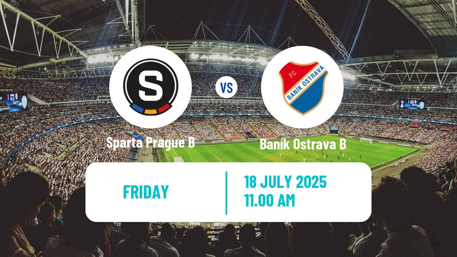 Football Czech Division 2 Sparta Prague B - Baník Ostrava B