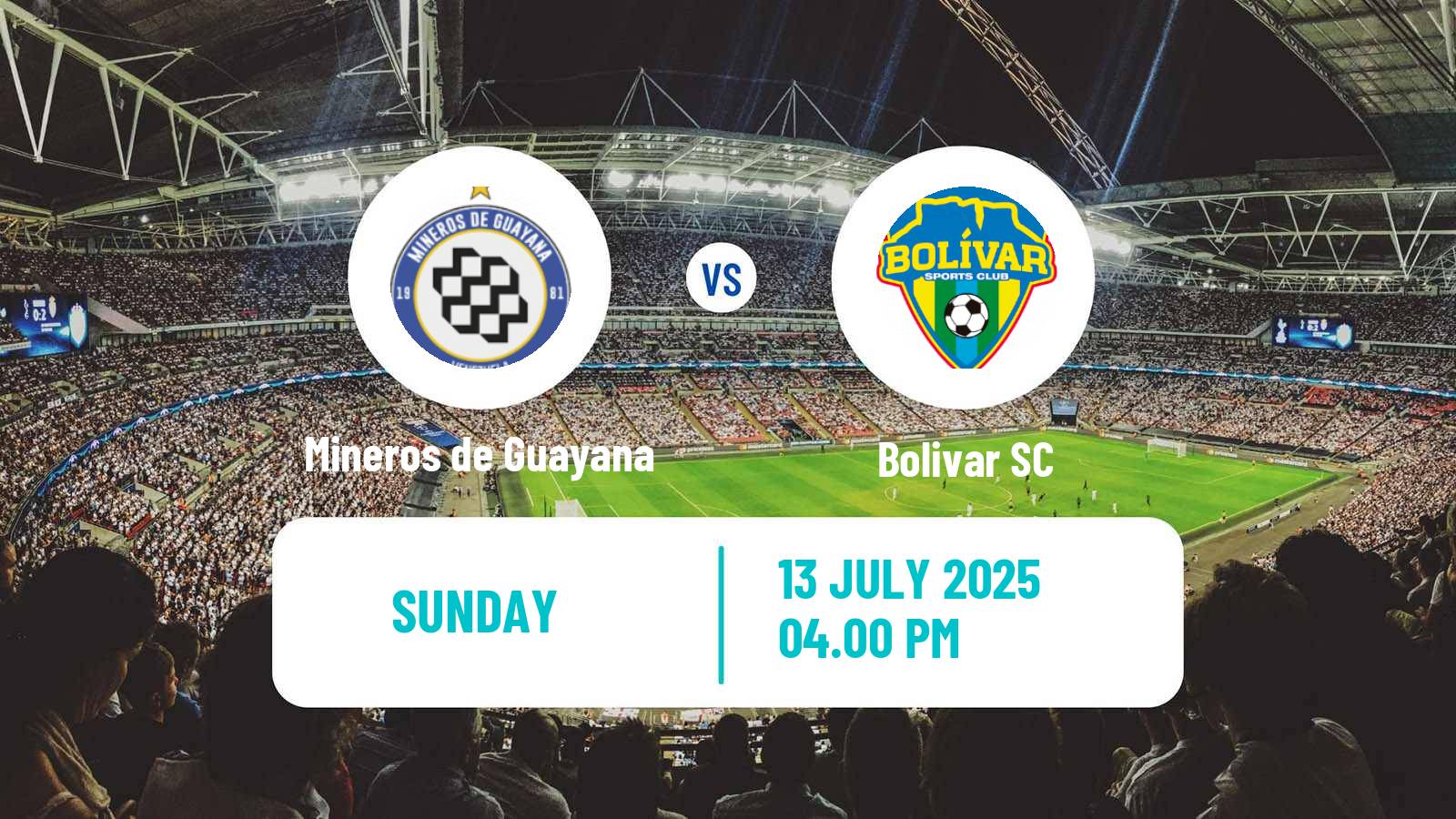 Football Venezuelan Segunda Division Mineros de Guayana - Bolivar