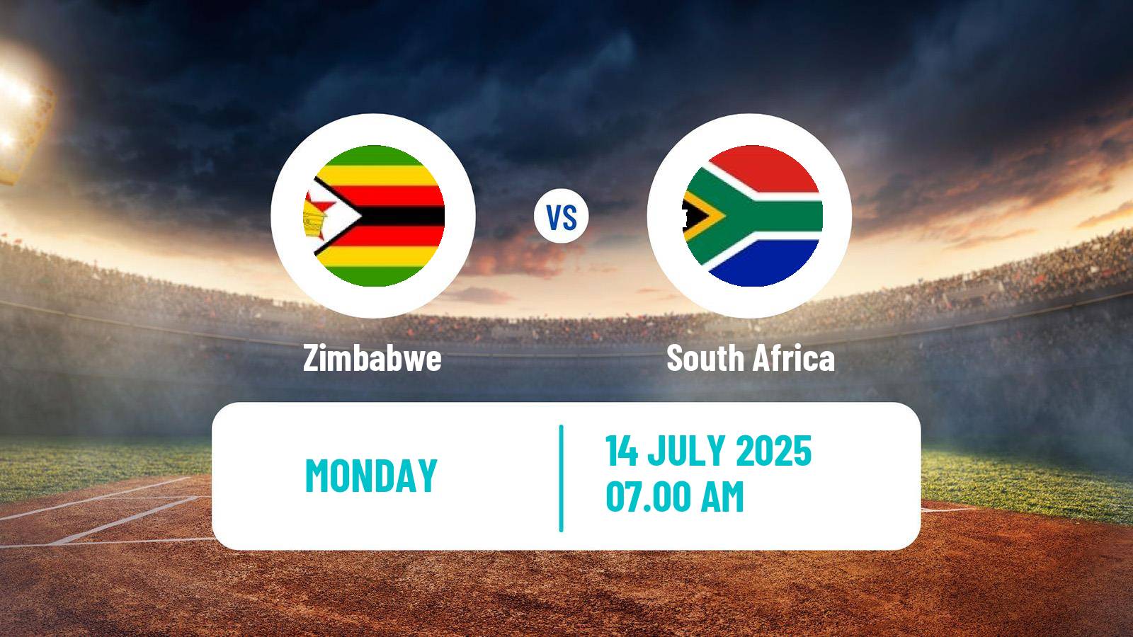 Cricket T20 Tri Series Zimbabwe Zimbabwe - South Africa