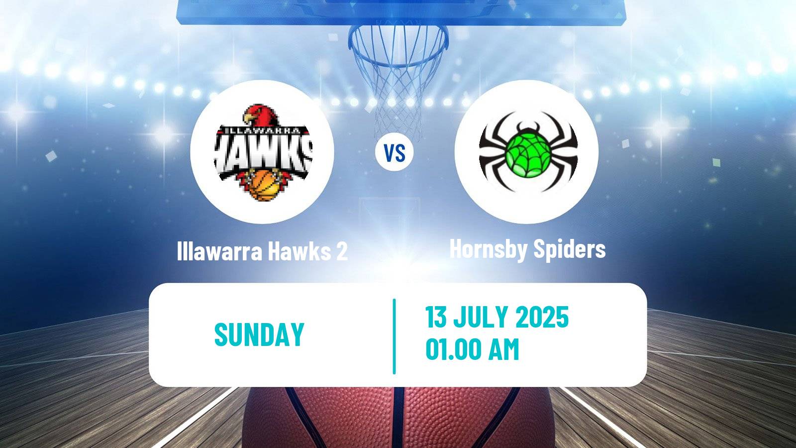 Basketball Australian NBL1 East Illawarra Hawks 2 - Hornsby Spiders