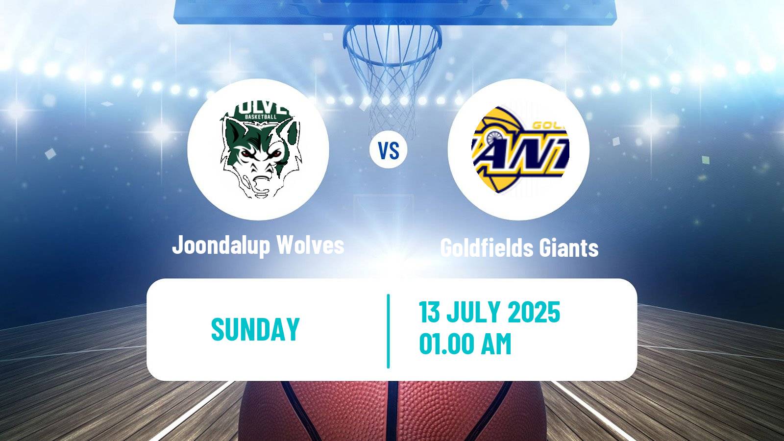 Basketball Australian NBL1 West Joondalup Wolves - Goldfields Giants