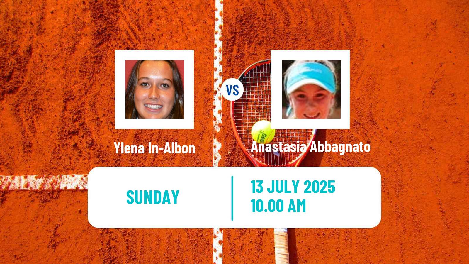 Tennis Rome Challenger Women 2025 Ylena In-Albon - Anastasia Abbagnato