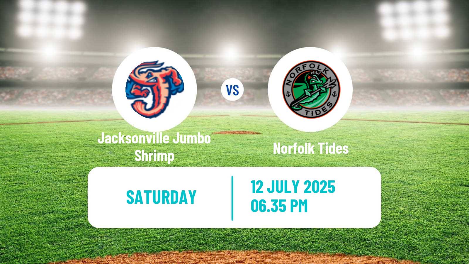 Baseball IL Jacksonville Jumbo Shrimp - Norfolk Tides