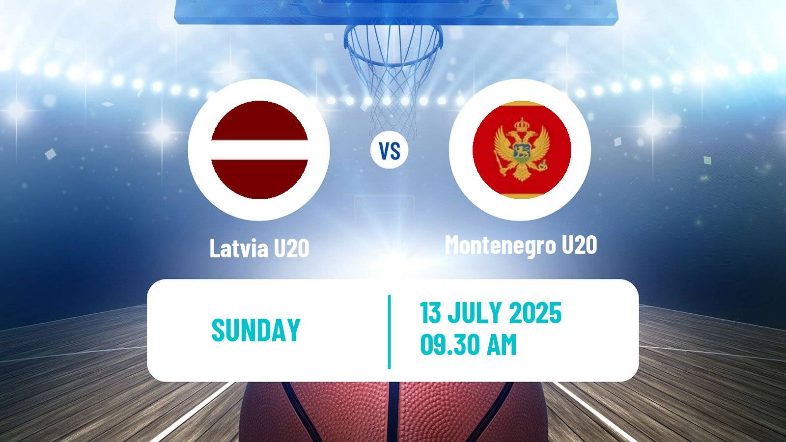Basketball EuroBasket U20 B Latvia U20 - Montenegro U20