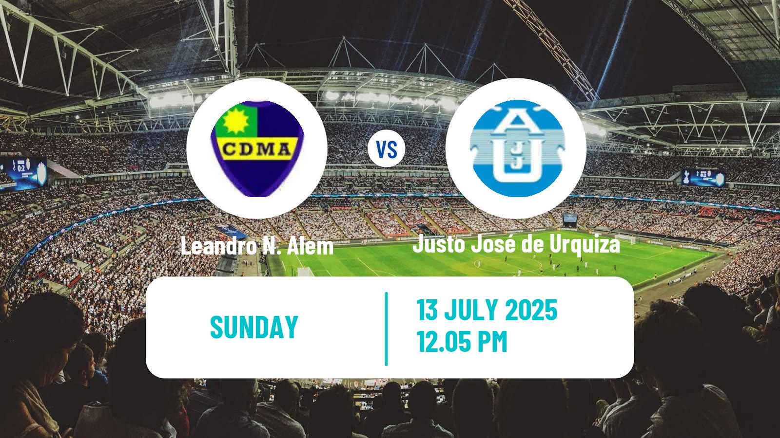 Football Argentinian Primera C Leandro N. Alem - Justo José de Urquiza