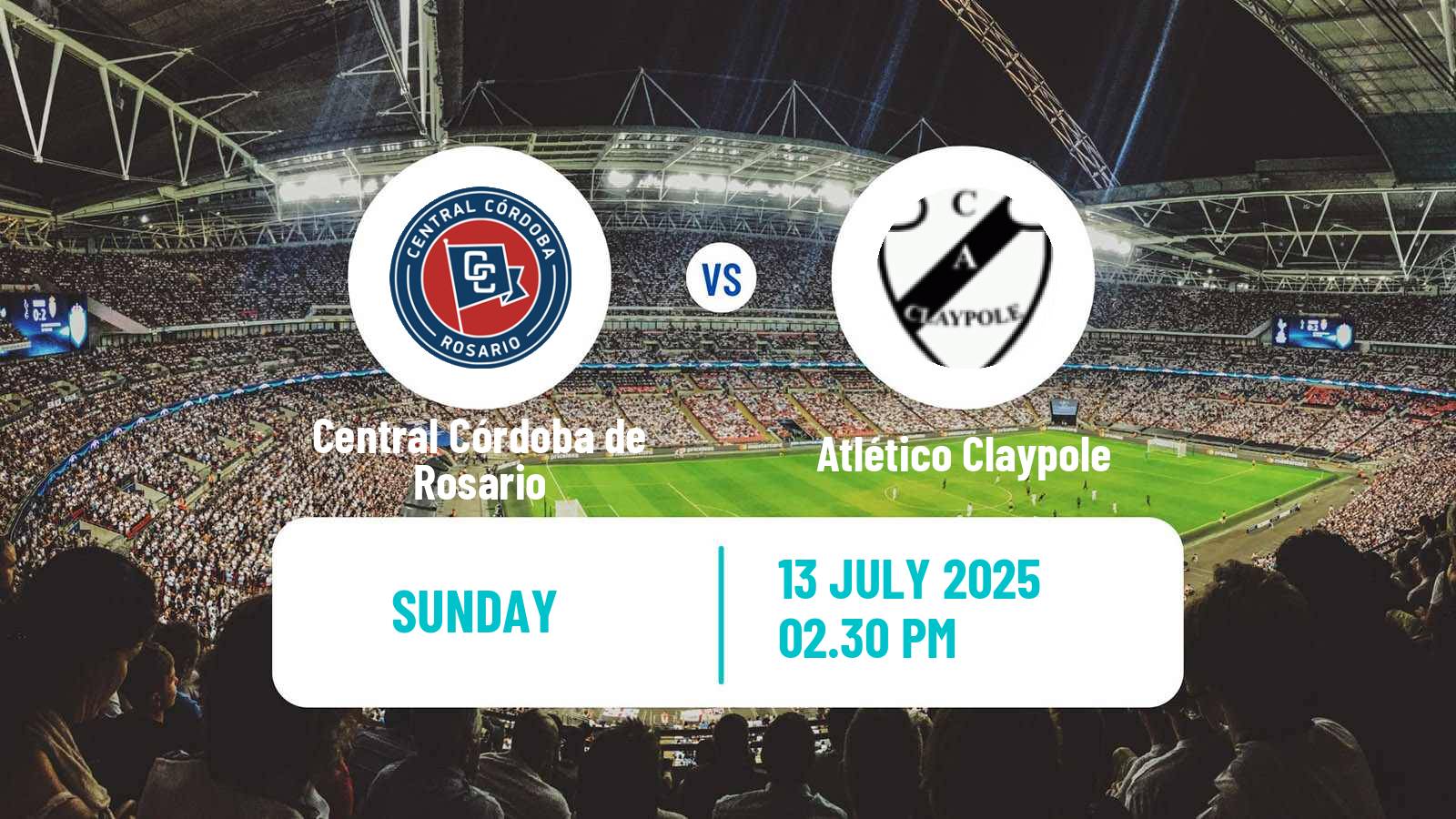 Football Argentinian Primera C Central Córdoba de Rosario - Atlético Claypole