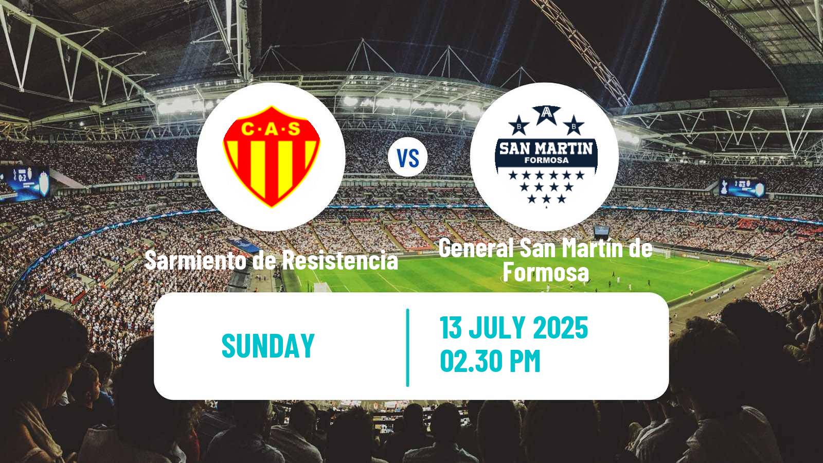 Football Argentinian Torneo Federal Sarmiento de Resistencia - General San Martín de Formosa