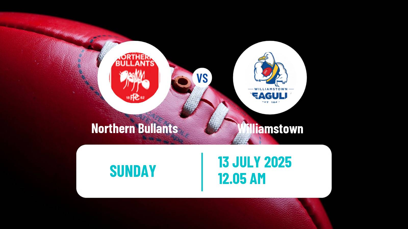 Aussie rules VFL Northern Bullants - Williamstown