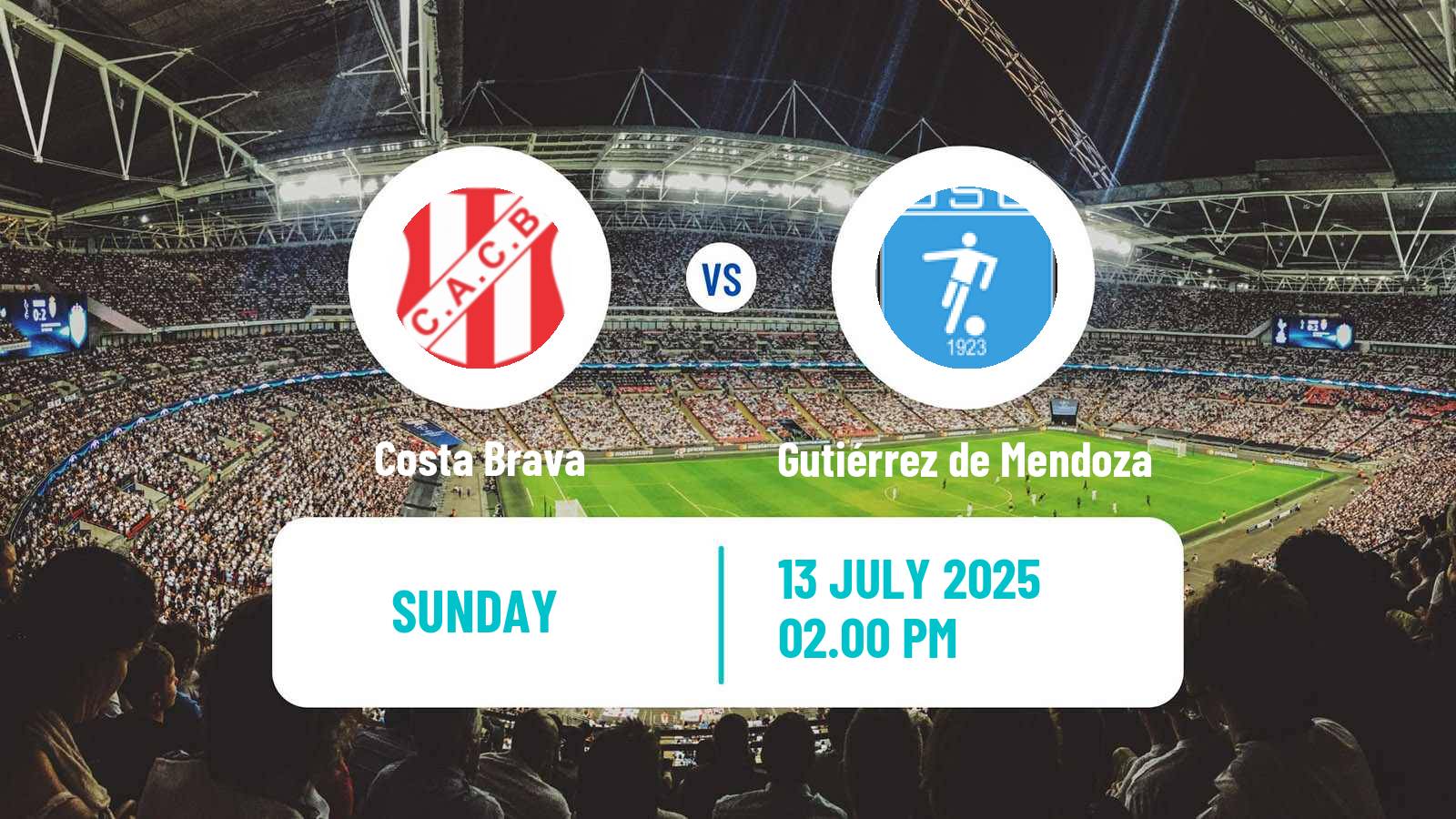 Soccer Argentinian Torneo Federal Costa Brava - Gutiérrez de Mendoza