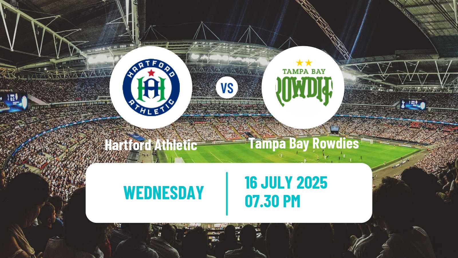 Football USL Championship Hartford Athletic - Tampa Bay Rowdies