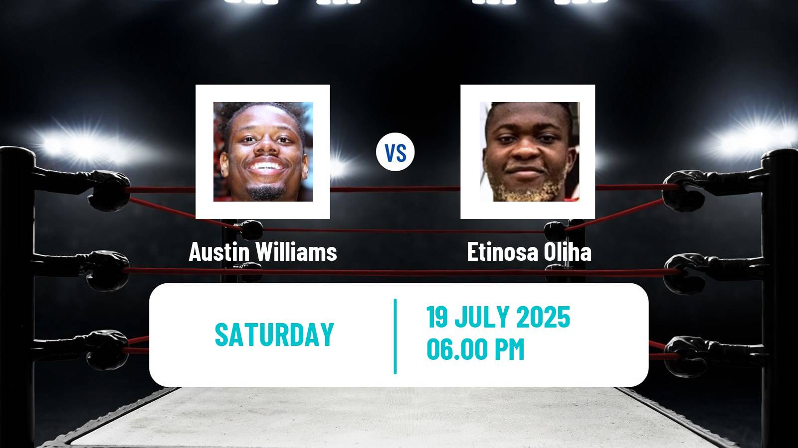 Boxing Middleweight Others Matches Men Austin Williams - Etinosa Oliha