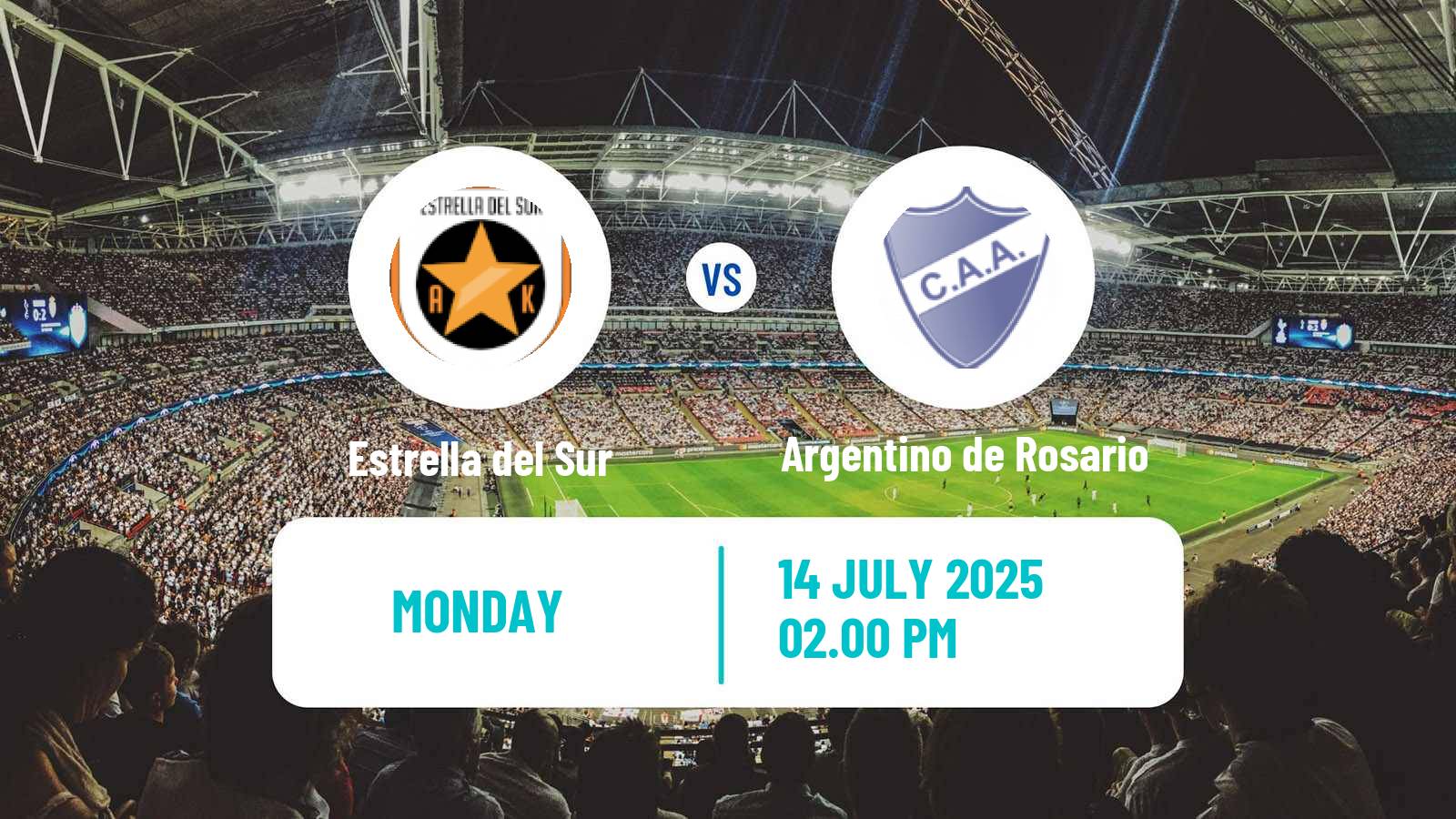 Soccer Argentinian Primera C Estrella del Sur - Argentino de Rosario