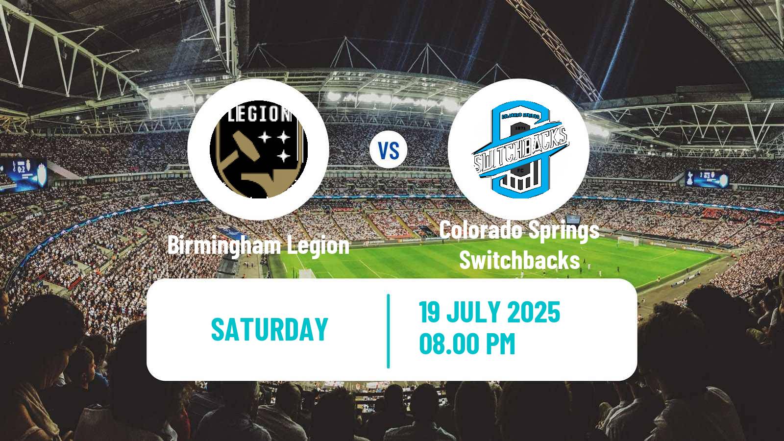 Soccer USL Championship Birmingham Legion - Colorado Springs Switchbacks