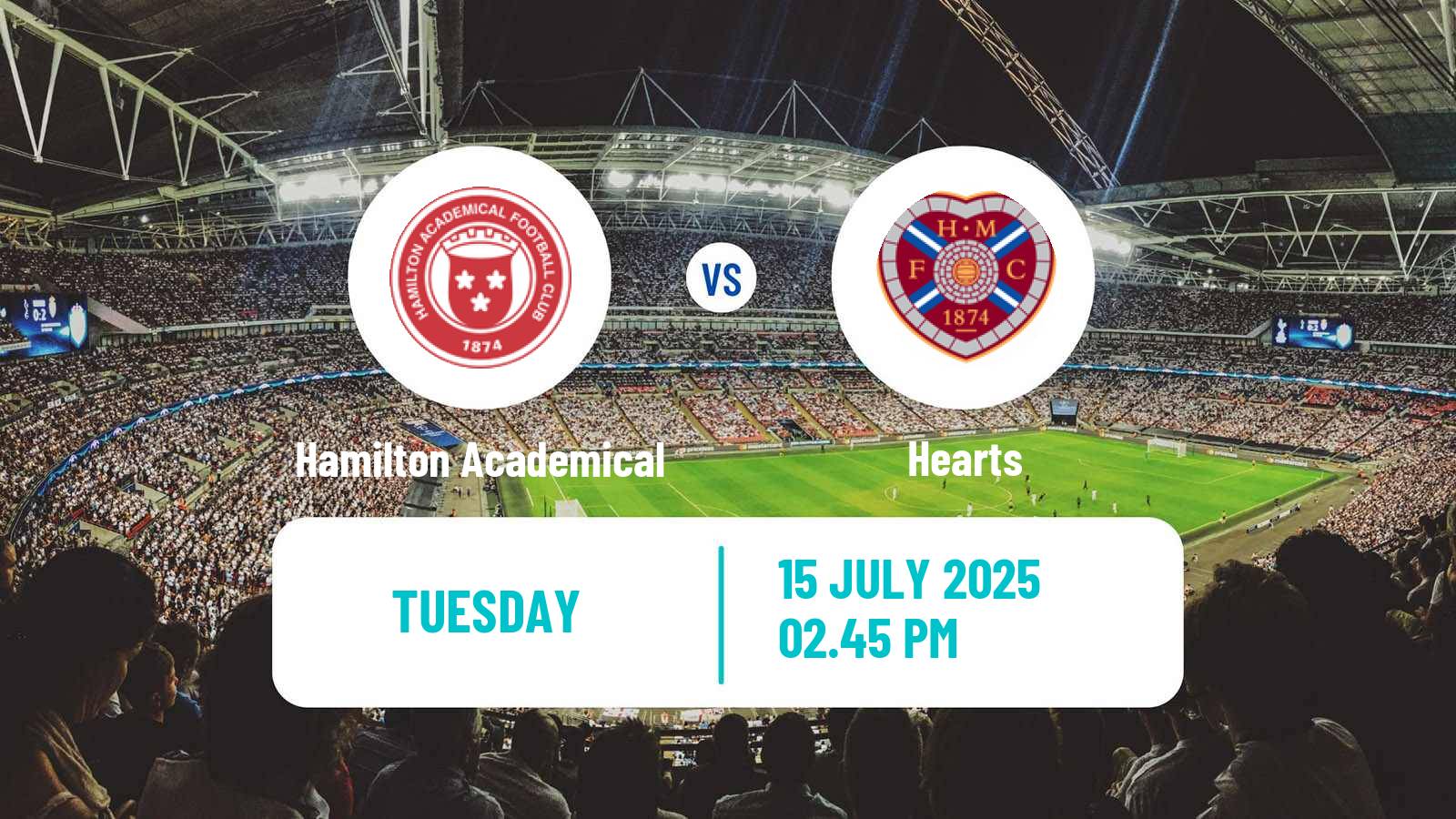 Football Scottish League Cup Hamilton Academical - Hearts
