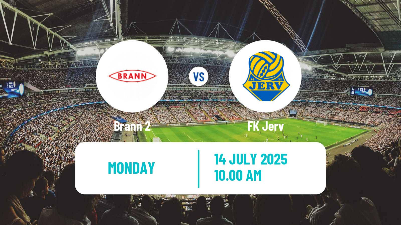Football Norwegian Division 2 - Group 1 Brann 2 - Jerv