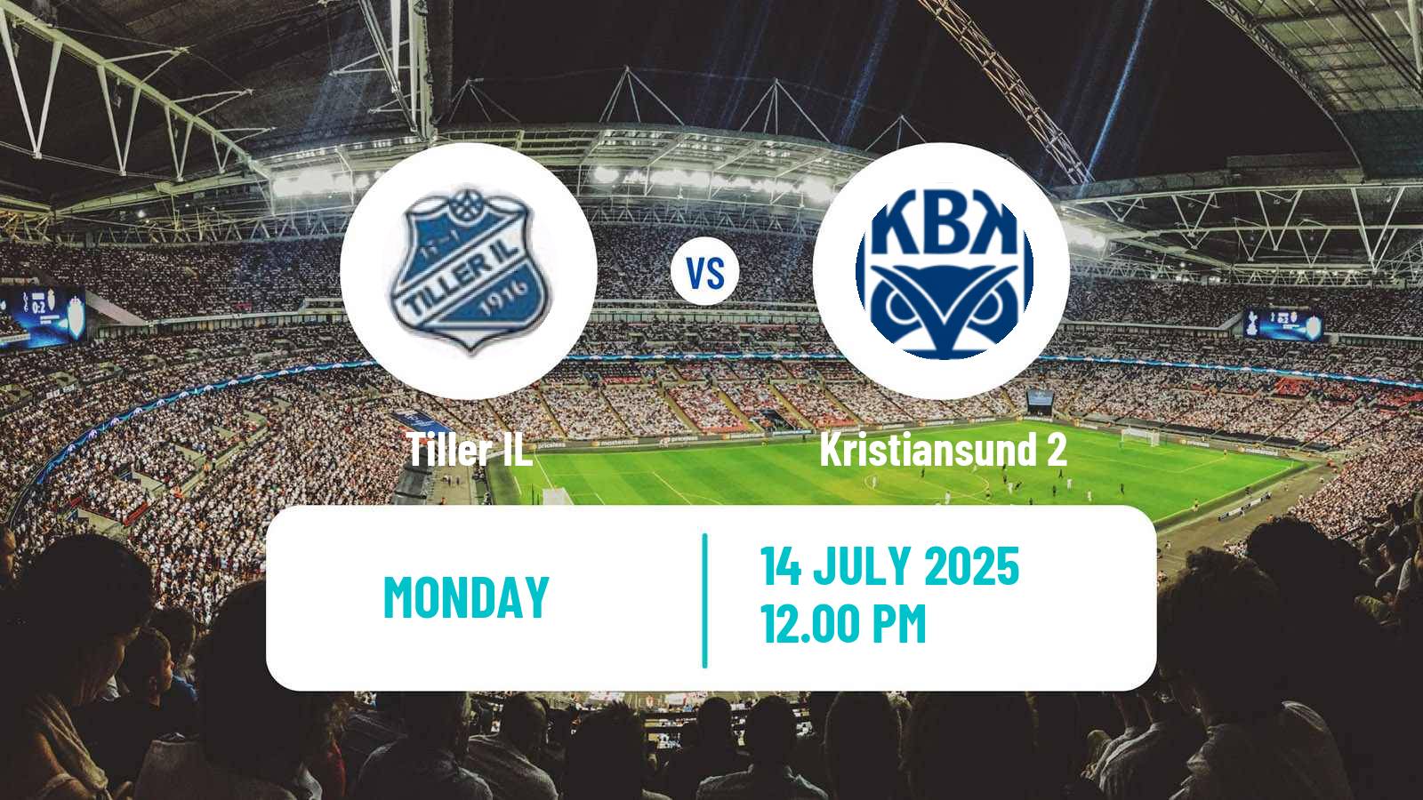Football Norwegian Division 3 - Group 2 Tiller - Kristiansund 2