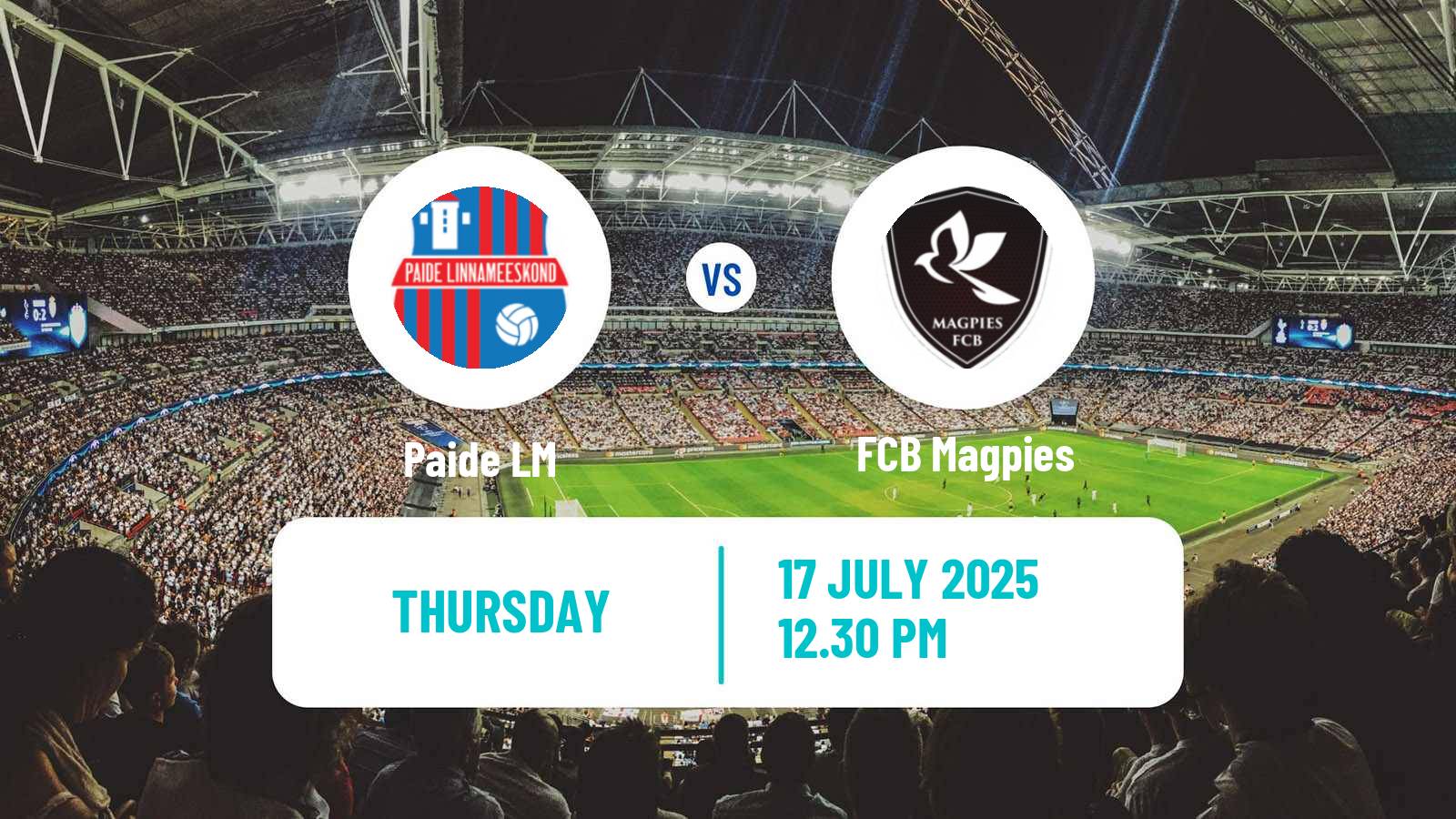 Football UEFA Europa Conference League Paide LM - Magpies