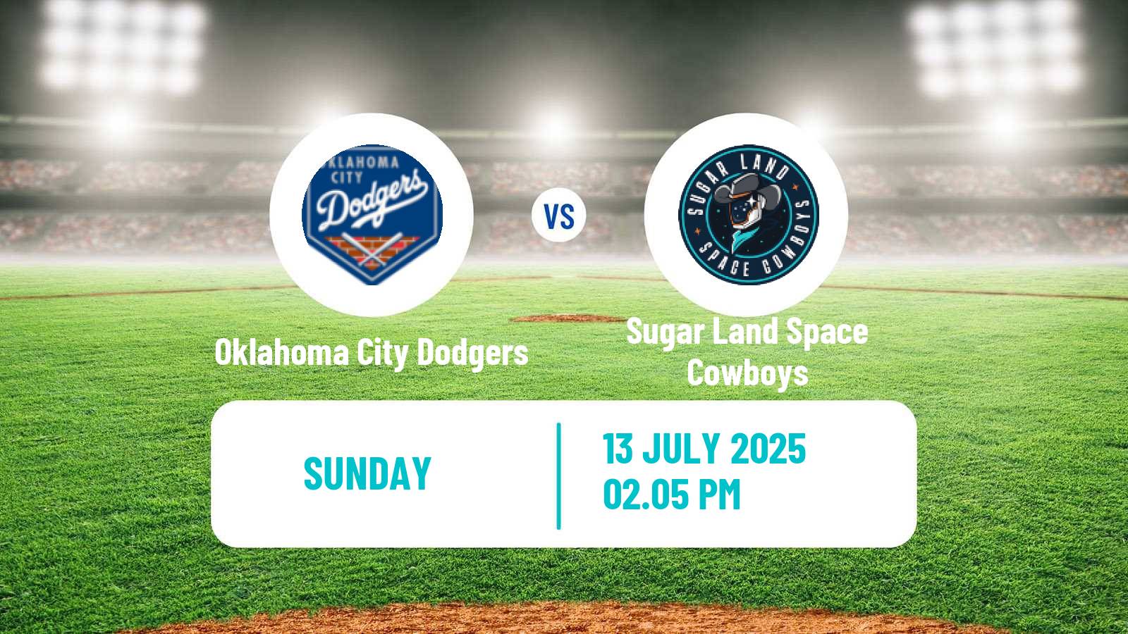 Baseball PCL Oklahoma City Dodgers - Sugar Land Space Cowboys