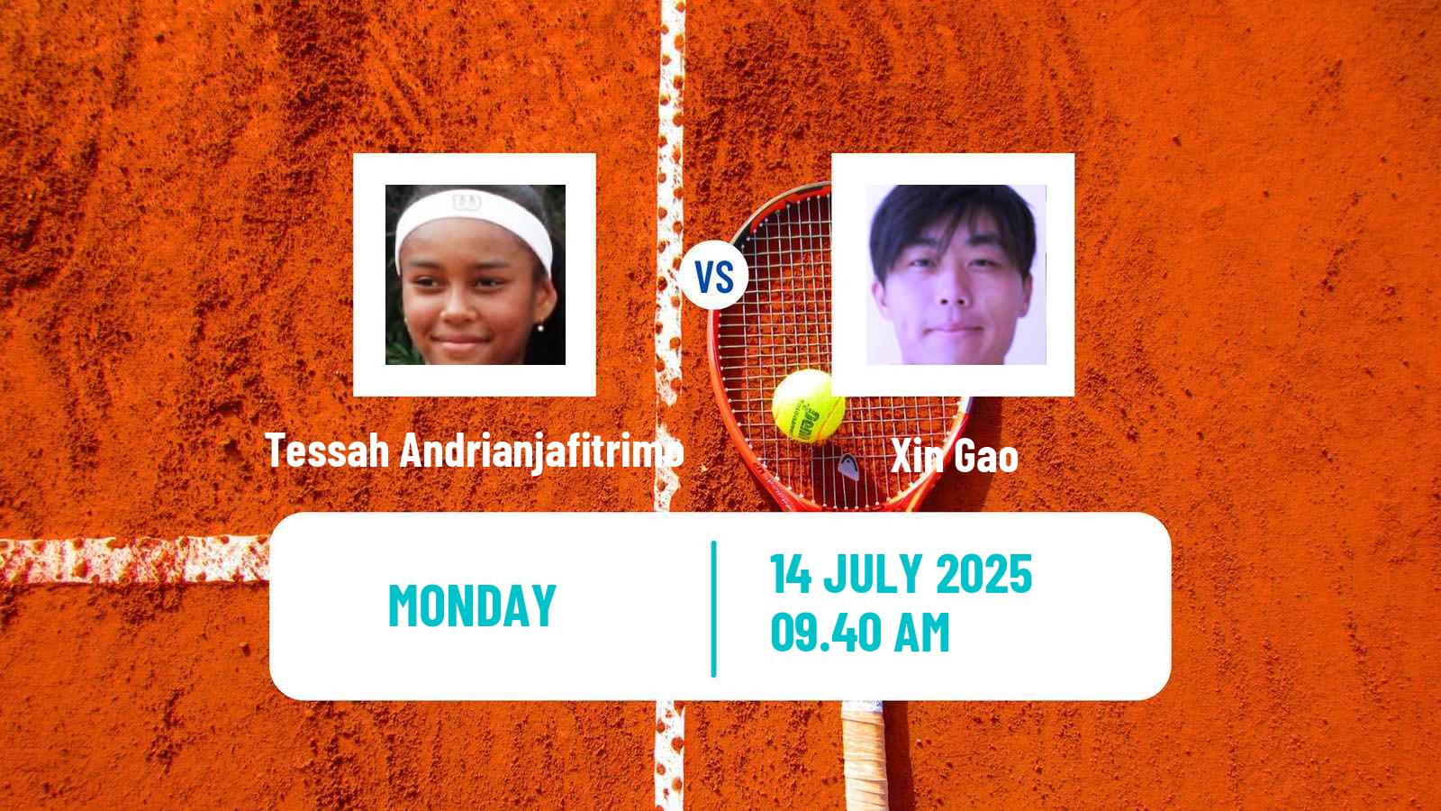 Tennis Porto Challenger Women Tessah Andrianjafitrimo - Xin Gao