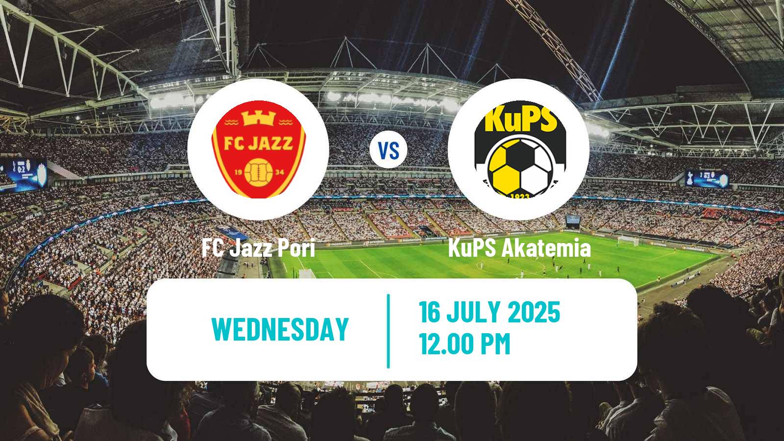 Soccer Finnish Ykkonen Jazz Pori - KuPS Akatemia