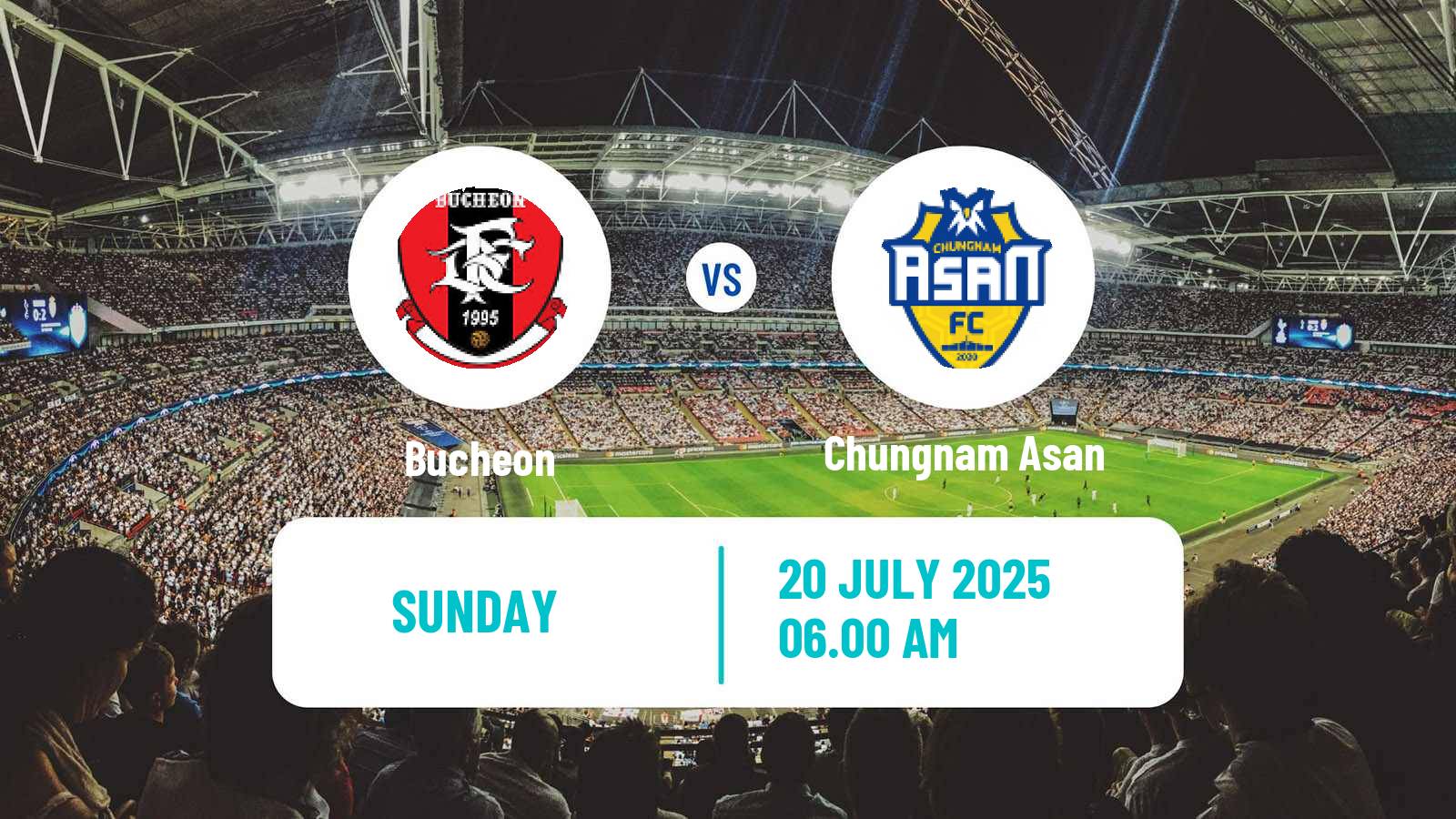 Football South Korean K-League 2 Bucheon - Chungnam Asan