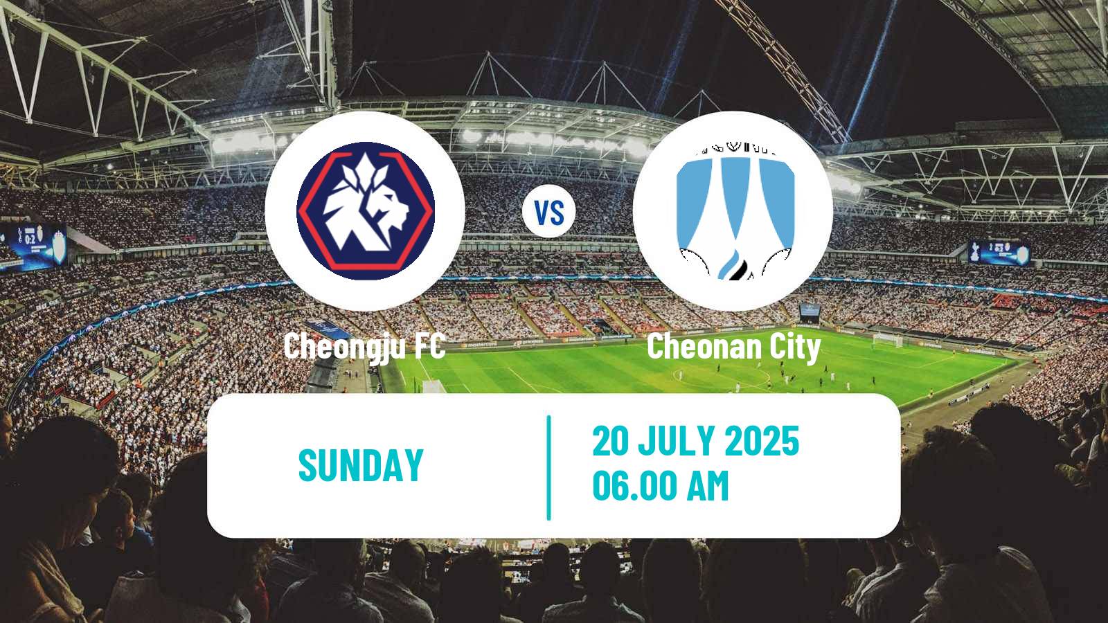 Football South Korean K-League 2 Cheongju - Cheonan City