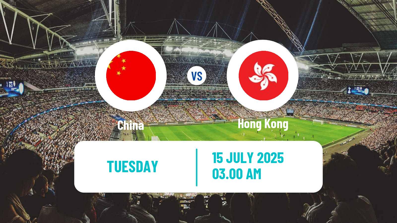 Football EAFF E-1 China - Hong Kong