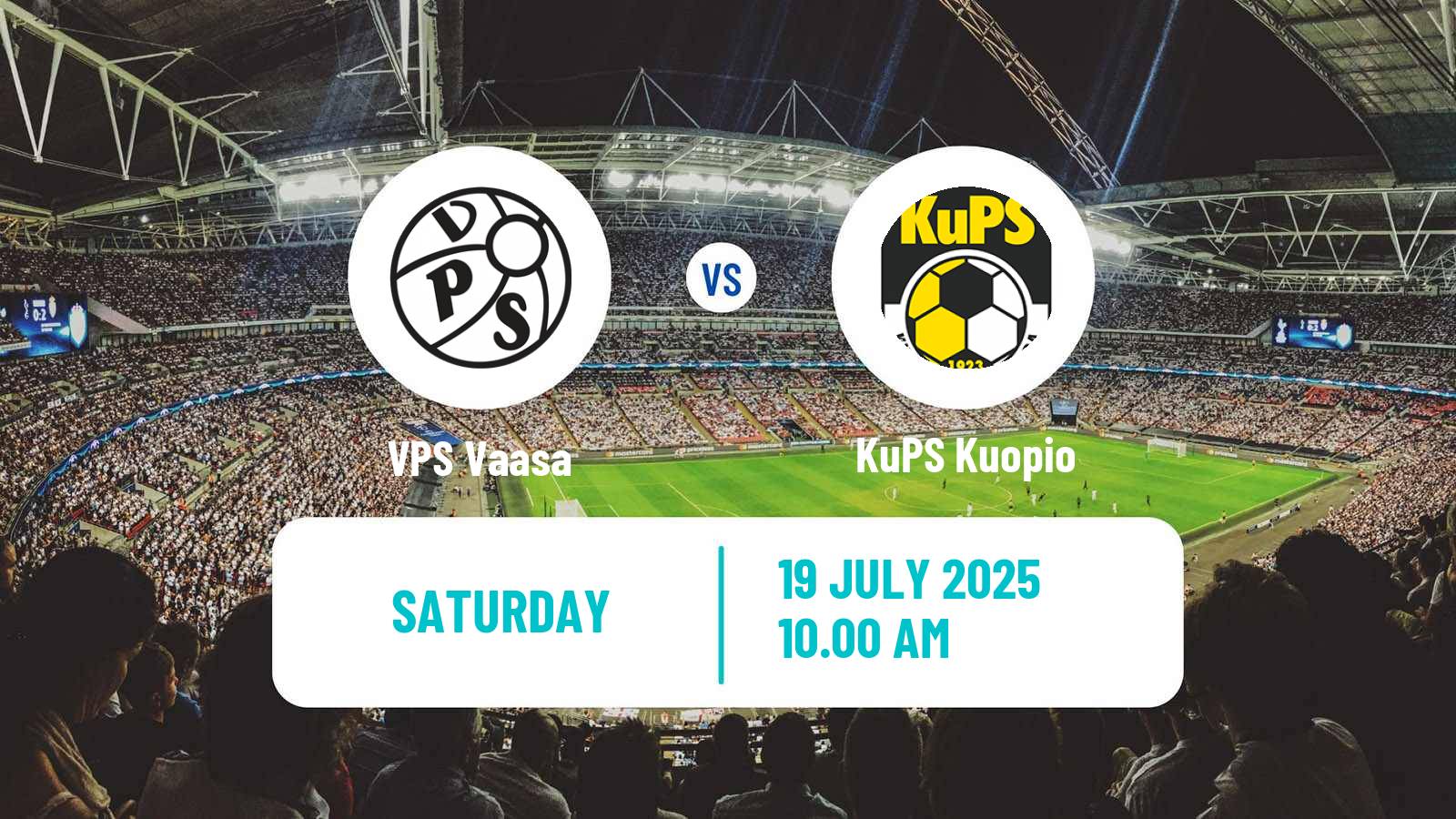 Football Finnish Veikkausliiga VPS Vaasa - KuPS Kuopio