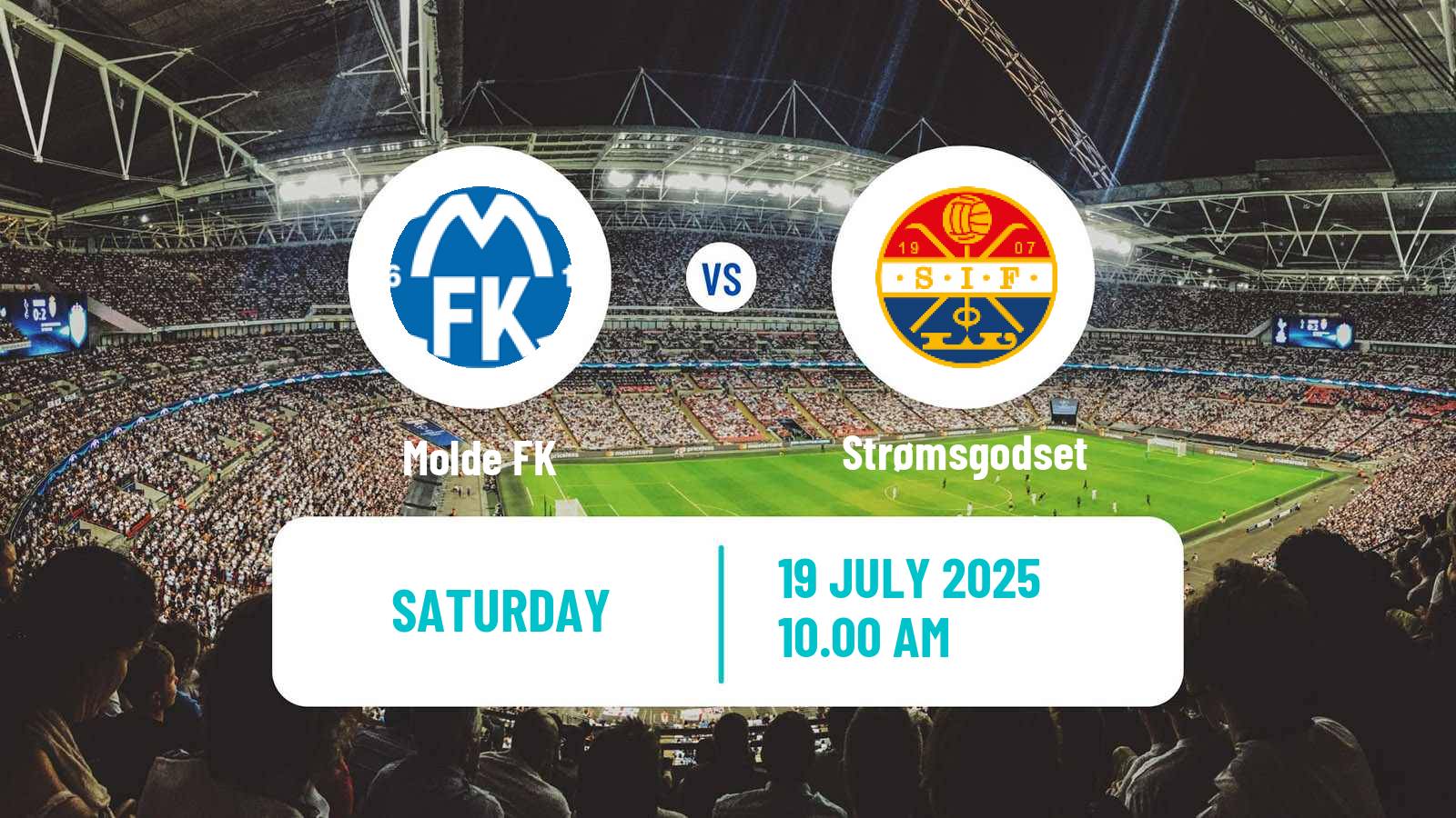Football Norwegian Eliteserien Molde - Strømsgodset
