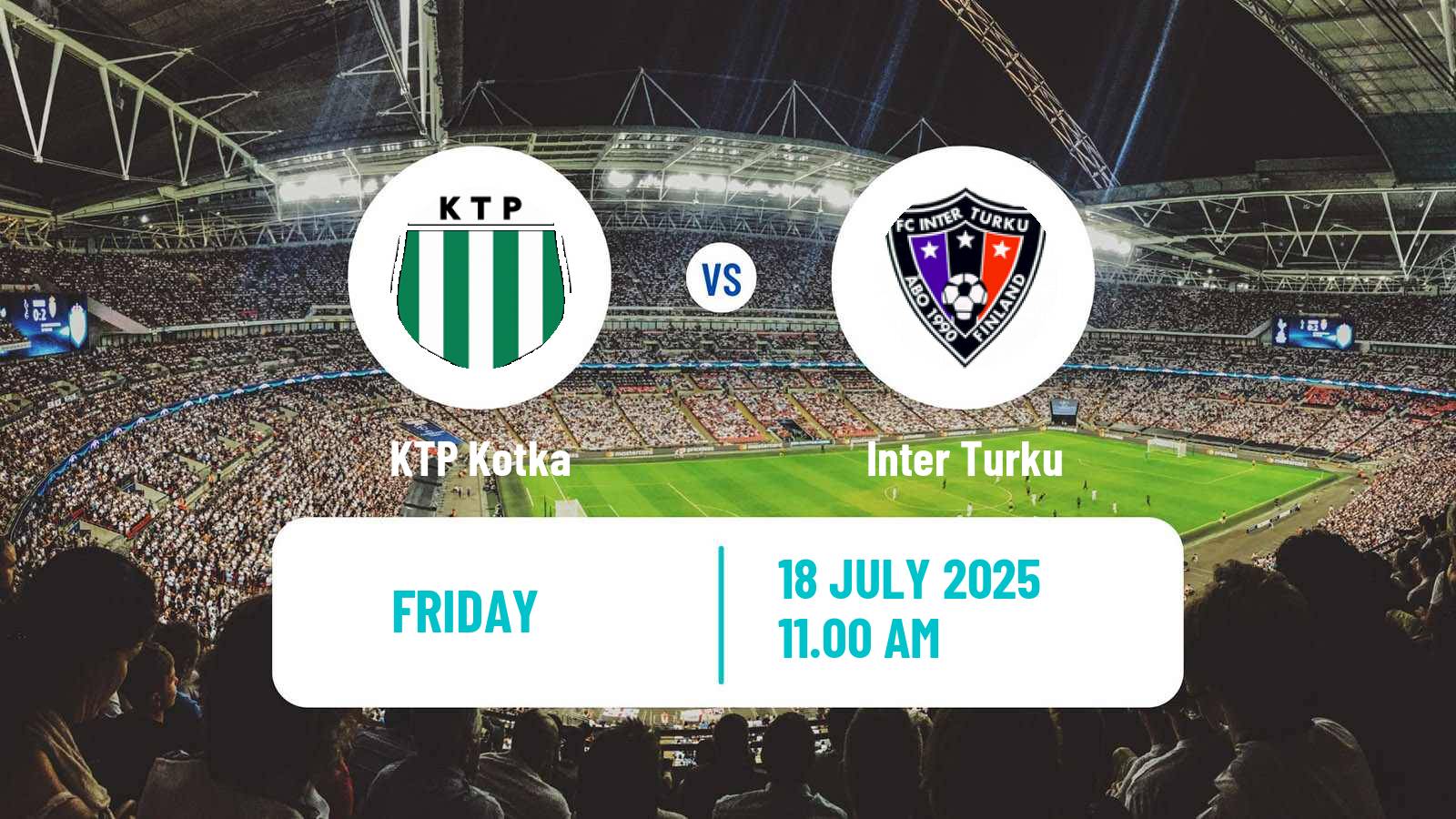 Football Finnish Veikkausliiga KTP Kotka - Inter Turku