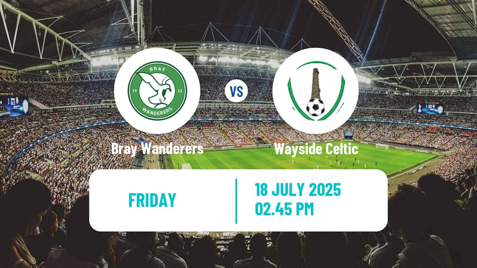 Soccer Irish FAI Cup Bray Wanderers - Wayside Celtic
