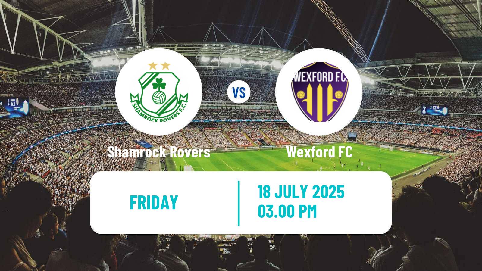 Football Irish FAI Cup Shamrock Rovers - Wexford