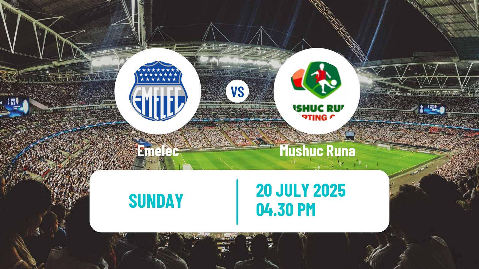 Football Ecuadorian Liga Pro Emelec - Mushuc Runa