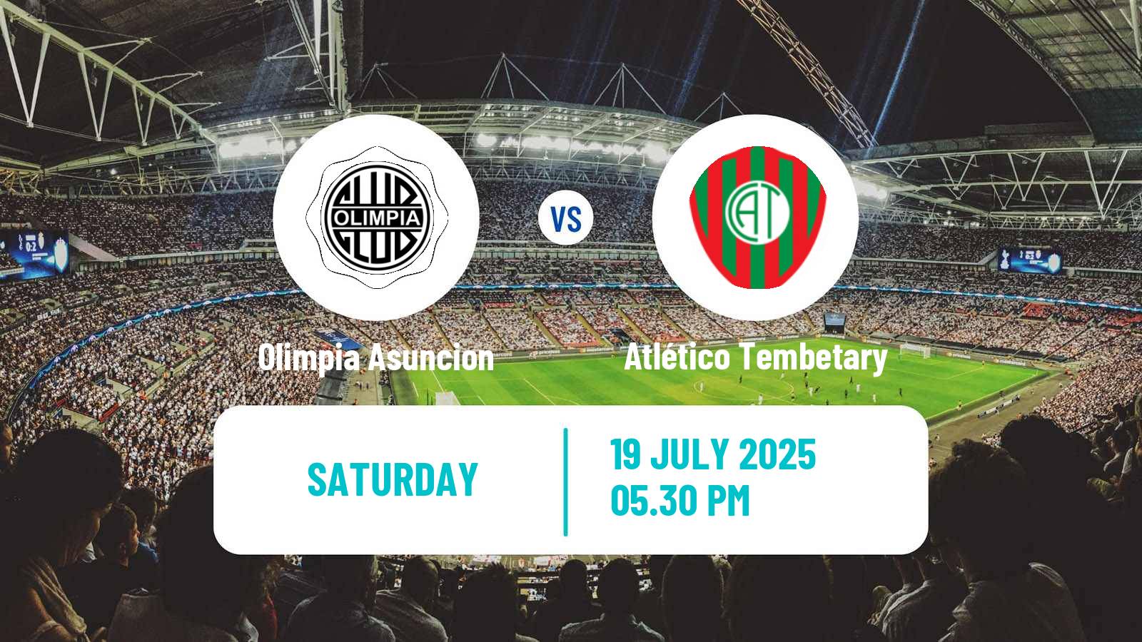 Football Paraguayan Primera Division Olimpia Asuncion - Atlético Tembetary